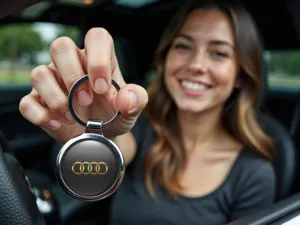 Audi Auto-Schlüsselanhänger Max Rennstil Personalisiert